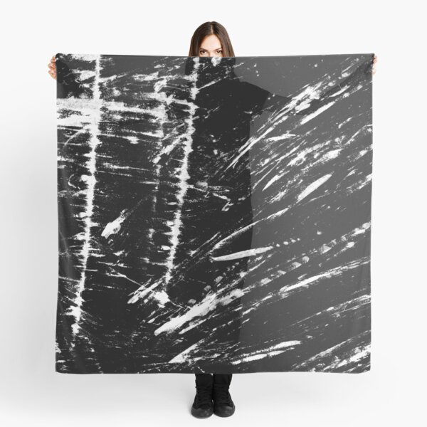 Scratched black background Scarf