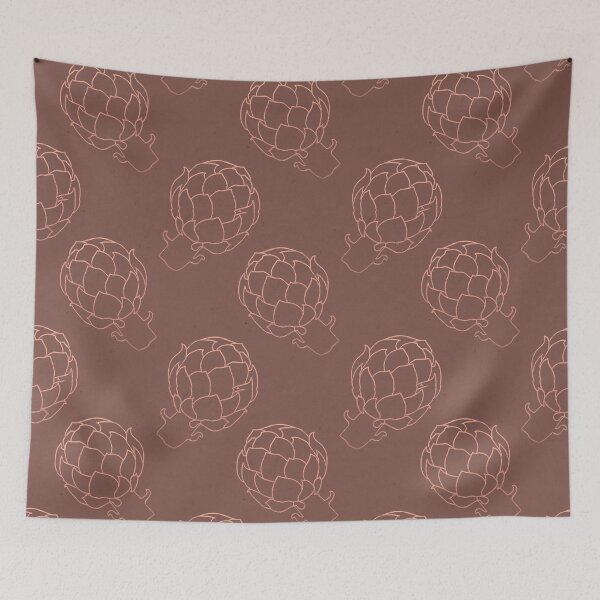 Item preview, Rose Gold & Burgundy Artichoke Pattern designed and sold by tuesdaytextiles.