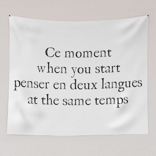 Item preview, Ce moment when you start penser en deux langues at the same temps designed and sold by Eenig.