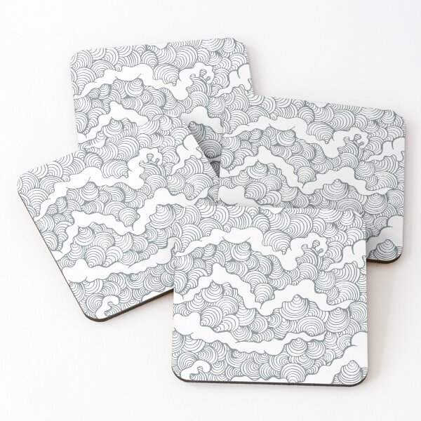 Item preview, Abstract blue steel wave pattern designed and sold by MamSelle.