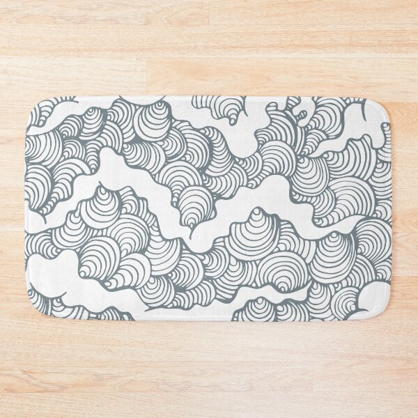 Item preview, Abstract blue steel wave pattern designed and sold by MamSelle.