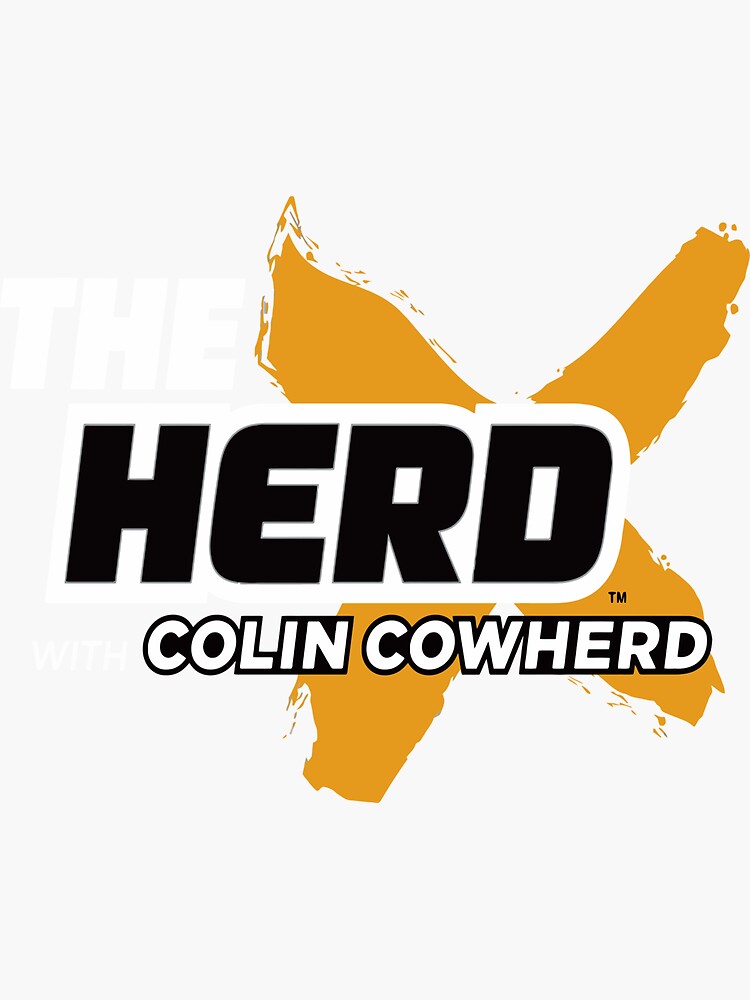 Men_s The Herd with Colin Cowherd' Sticker for Sale by FortunedoorID