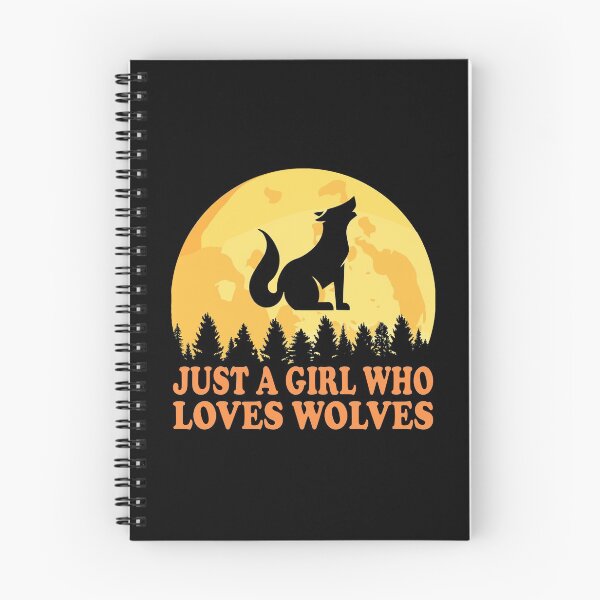 Item preview, Just A Girl Who Loves Wolves Essential Classic Sticker And Shirt Design designed and sold by Glike.