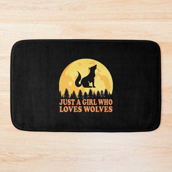 Item preview, Just A Girl Who Loves Wolves Essential Classic Sticker And Shirt Design designed and sold by Glike.