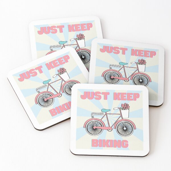 Item preview, Just Keep Biking Pink designed and sold by rodriguez174.