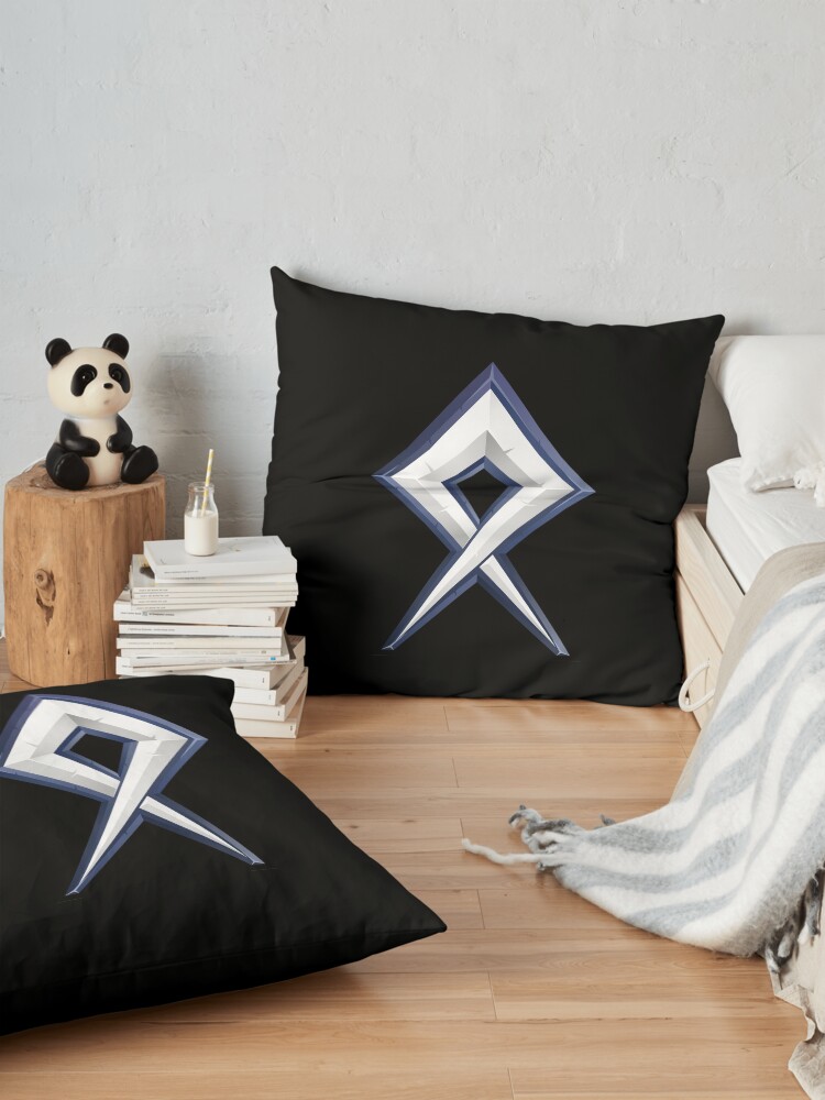 Alternate view of BDcraft Rune Floor Pillow