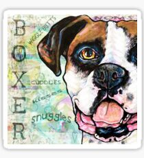 Boxer Love Sticker
