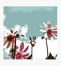 Towering Flowers - Abstract Floral Photographic Print
