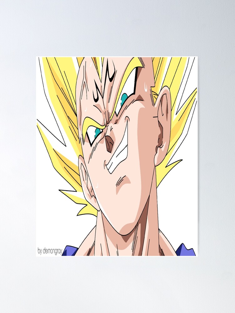 Dragon Ball Poster Majin Vegeta Before Explosion 12in x18in Free Shipping