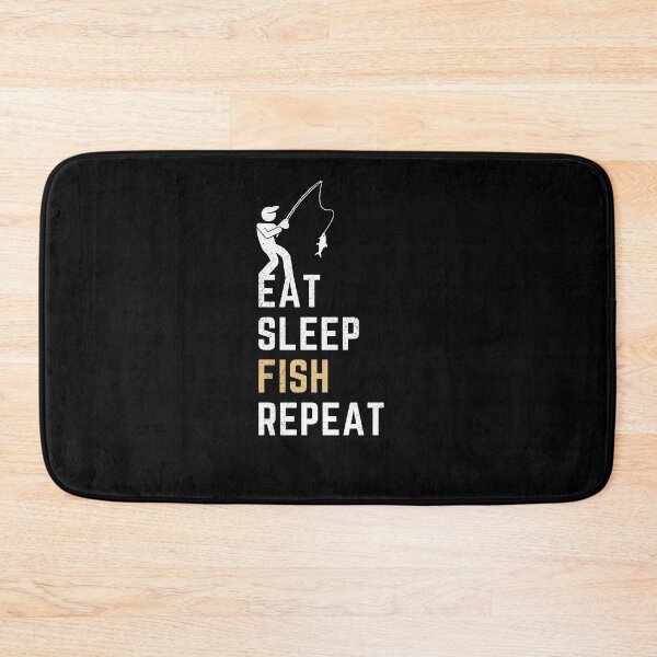 Item preview, Eat Sleep Fish Repeat Funny Fishing Gift designed and sold by NostalgicLatin.