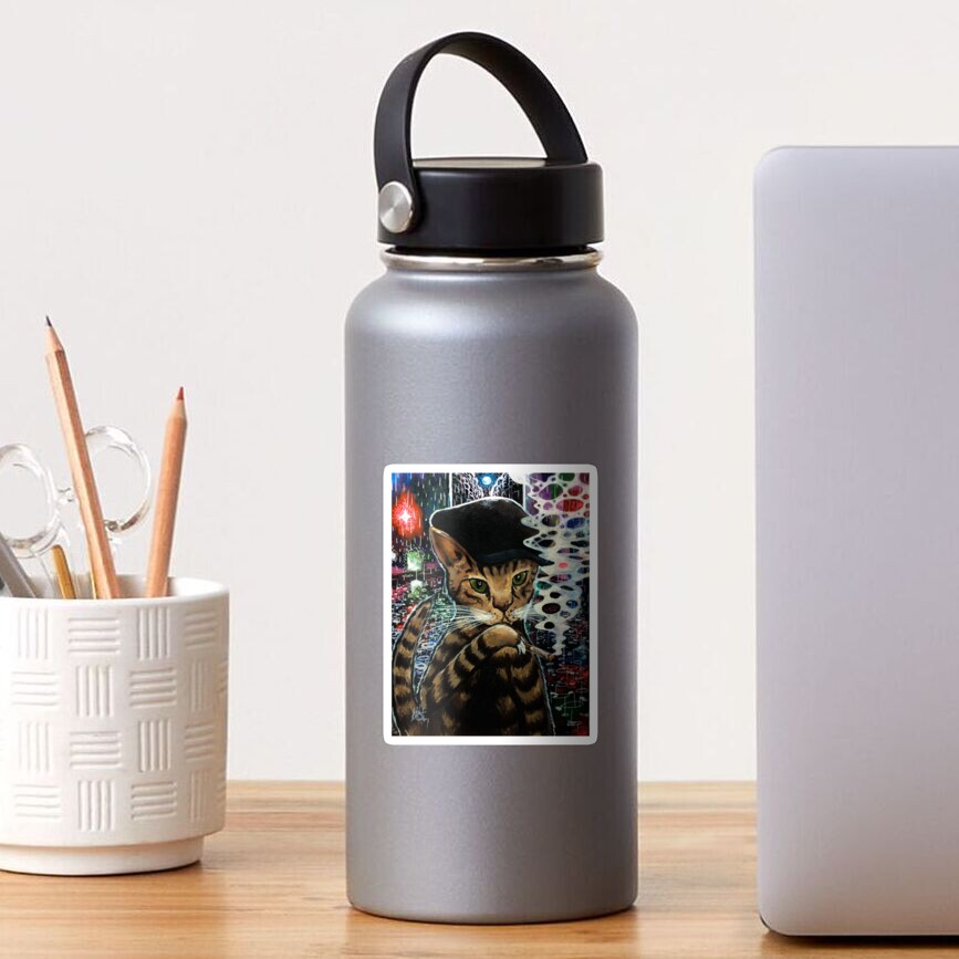 Zappito the Rain Cat Sticker