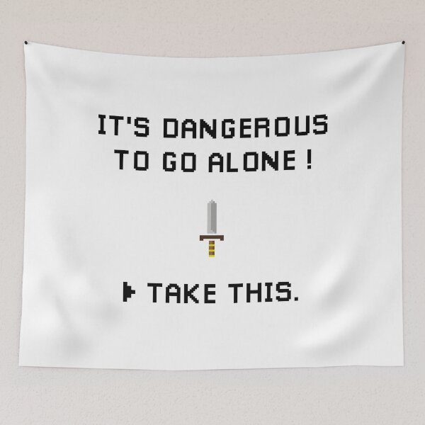 Item preview, It's dangerous to go alone! take this. excalibur pixel color designed and sold by OldiesGoldies.