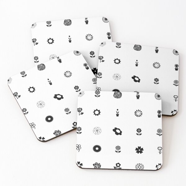 Aperçu de l'œuvre Pack varié de fleurs mélangées noir créée et vendue par everything4eva.