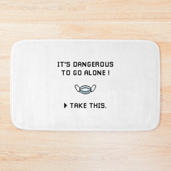 Item preview, It's dangerous to go alone! take this. mask covid pixel designed and sold by OldiesGoldies.