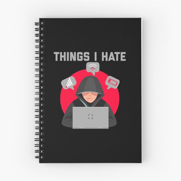 Item preview, Things I hate - Funny programmer Men Gift Idea - WIFI and Battery designed and sold by TheAwesomeMiro.