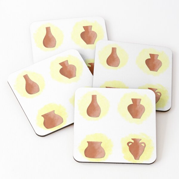Item preview, greek pots tile designed and sold by purumArt.