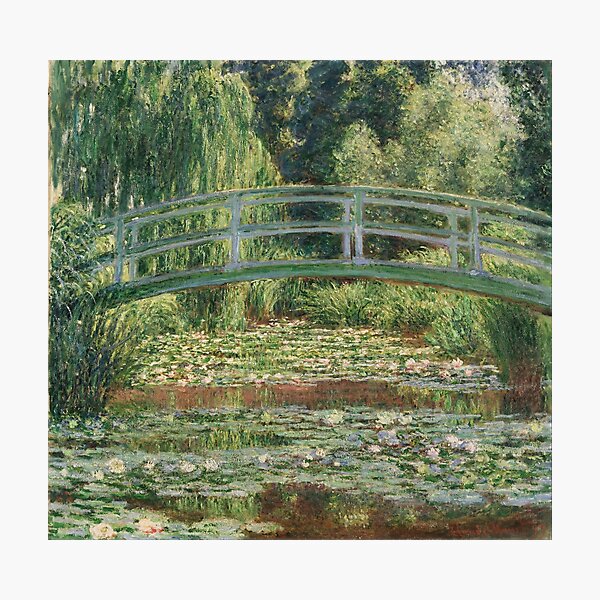 "Claude Monet - The Japanese Footbridge And The Water Lily Pool ...