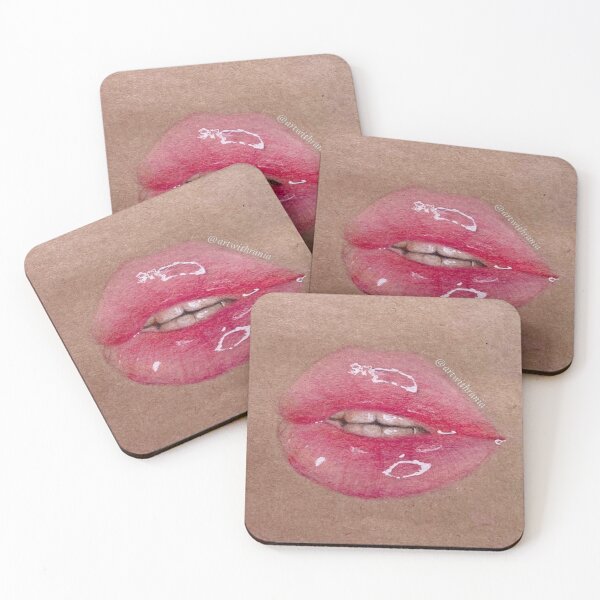 Item preview, Glossy lips designed and sold by Artwithrania.