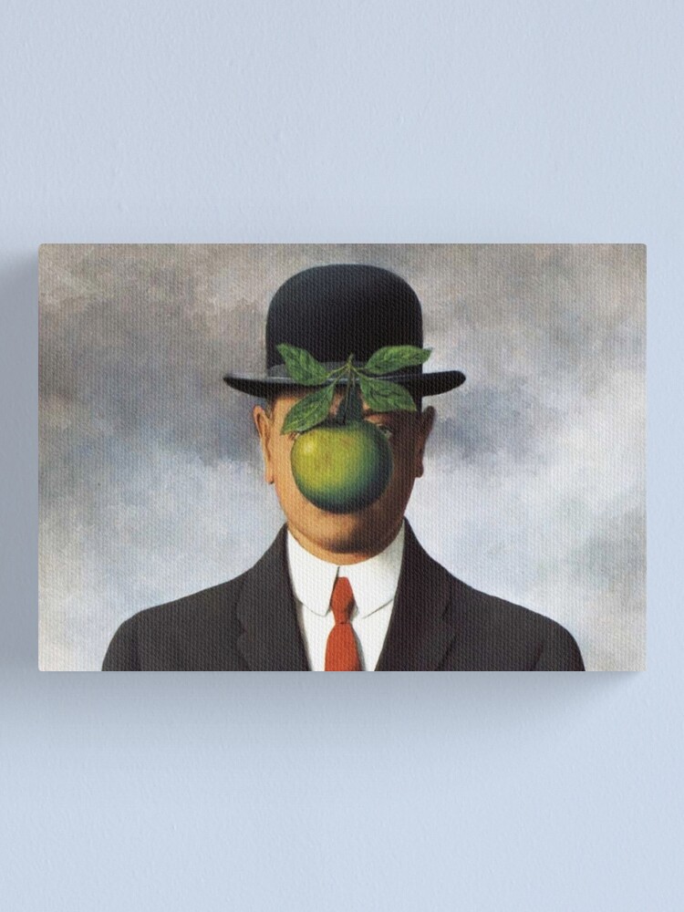 Alternate view of René Magritte - The Son of Man Canvas Print