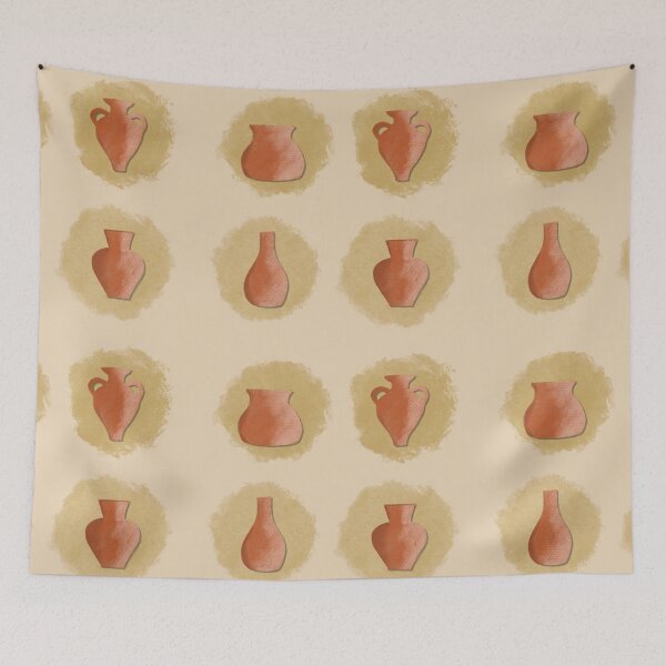 Item preview, greek pots tile  designed and sold by purumArt.
