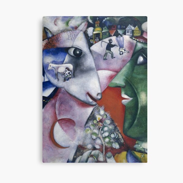 Marc Chagall - I and the Village  Canvas Print