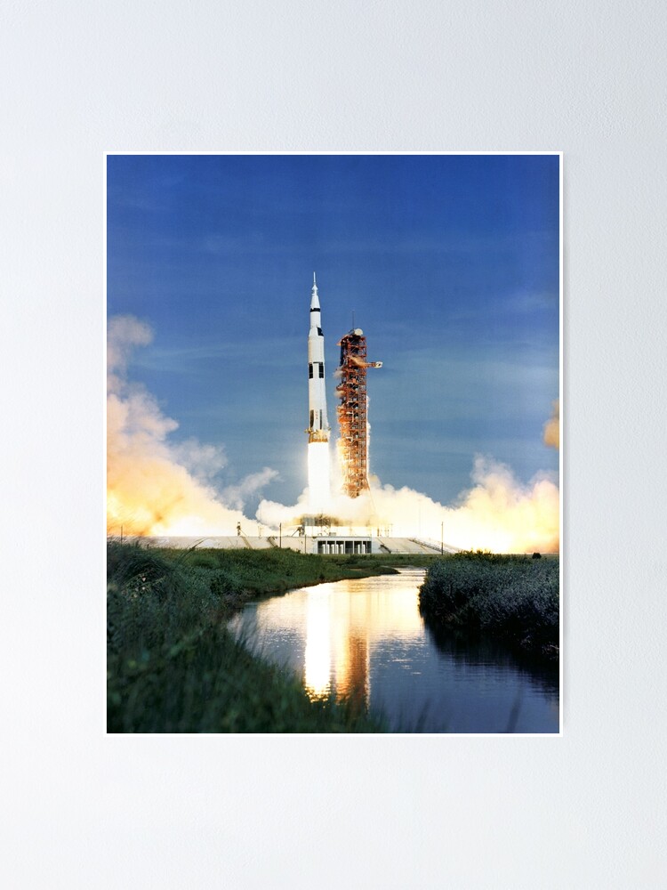 "Saturn V rocket launch" Poster for Sale by StarCitizen Redbubble