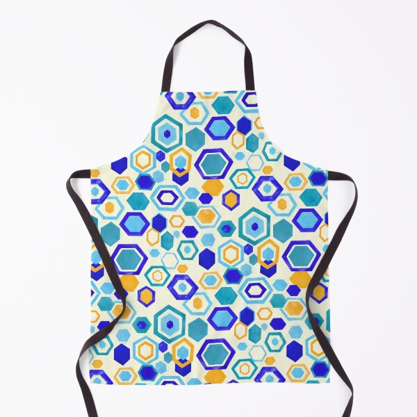 Item preview, Scattered Gouache Hexagons - Cream designed and sold by TigaTiga.