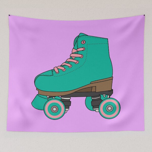 Item preview, Turquoise Roller Skate Shoes designed and sold by 1604techni.