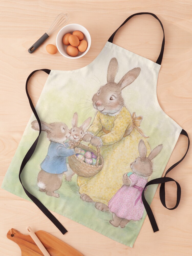 Thumbnail 1 of 6, Apron, Easter Bunnies designed and sold by mydododied.