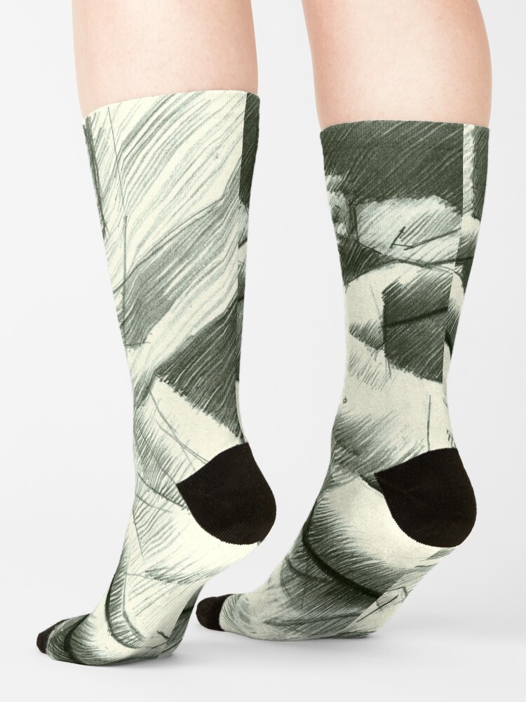 Thumbnail 4 of 5, Socks, The birth of new cubism 28-07-14 designed and sold by Corne Akkers.
