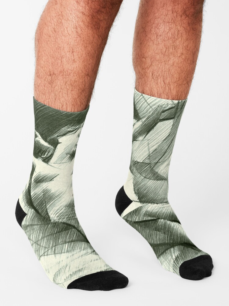 Thumbnail 3 of 5, Socks, The birth of new cubism 28-07-14 designed and sold by Corne Akkers.