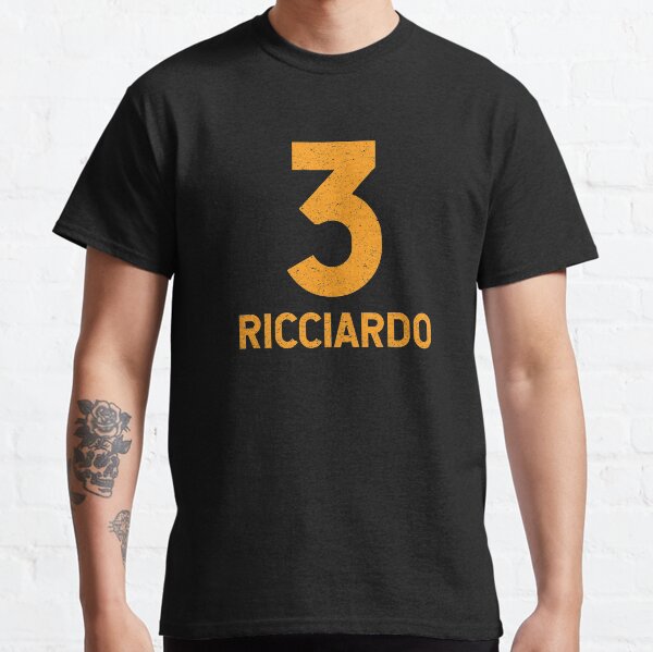 Item preview, Ricciardo 3 retro style logo, with grunge texture designed and sold by TC Design.