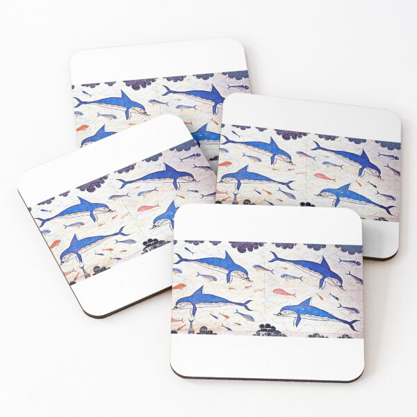 Item preview, Minoan Dolphins Fresco - Knossos designed and sold by epistemomania.