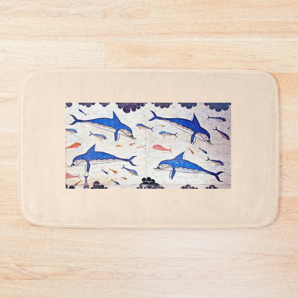 Item preview, Minoan Dolphins Fresco - Knossos designed and sold by epistemomania.