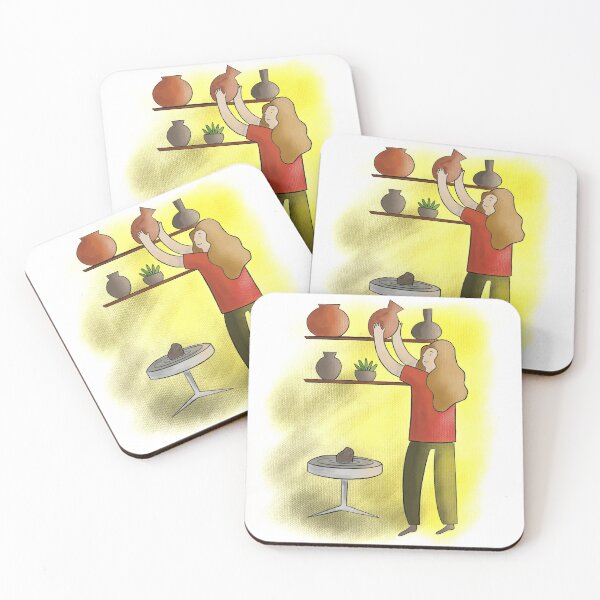 Item preview, Woman ceramics artist designed and sold by purumArt.