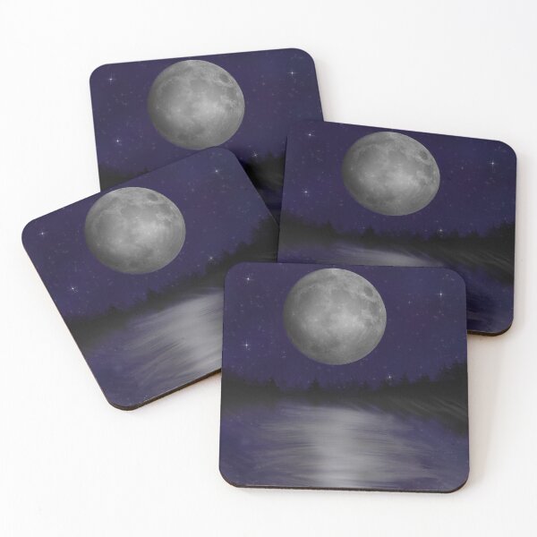 Item preview, Moon over lake designed and sold by Chronically-art.
