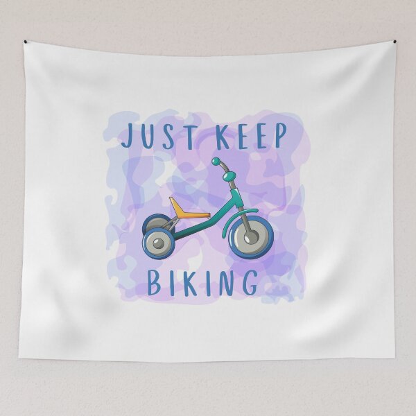 Item preview, Just Keep Biking Purple Tricycle designed and sold by rodriguez174.