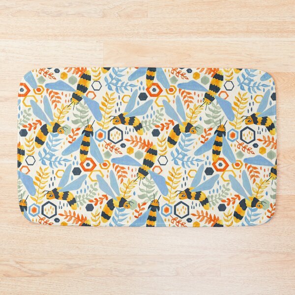 Item preview, Friendly Gouache Bees  designed and sold by TigaTiga.
