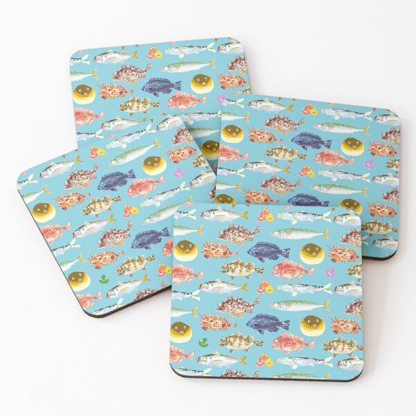 Item preview, Japanese fish total pattern designed and sold by morisachi713.