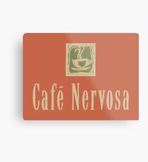 Zeichen des Cafe Nervosa - Frasier, Seattle Metallbild