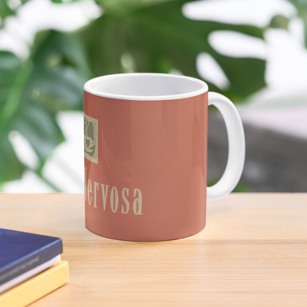 Cafe Nervosa sign – Frasier, Seattle Mug