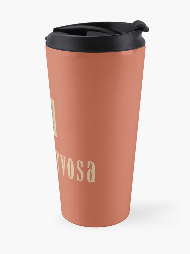 Alternate view of Cafe Nervosa sign – Frasier, Seattle Travel Mug