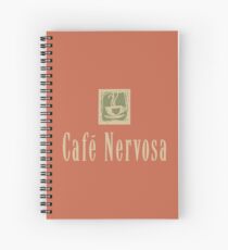 Cafe Nervosa sign – Frasier, Seattle Spiral Notebook