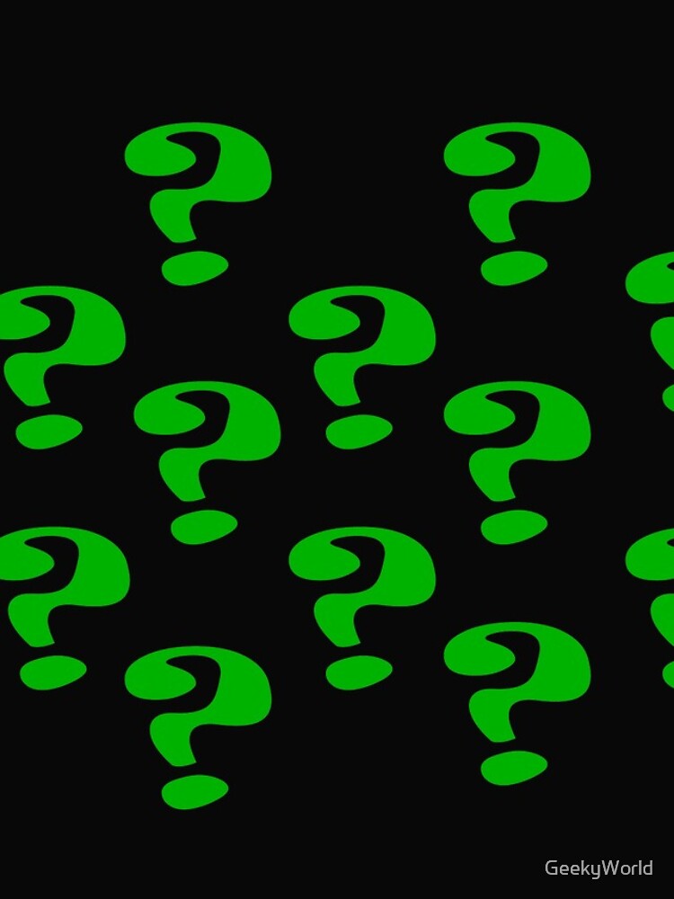 Thumbnail 4 of 4, iPhone Case, Riddler Question marks designed and sold by GeekyWorld.