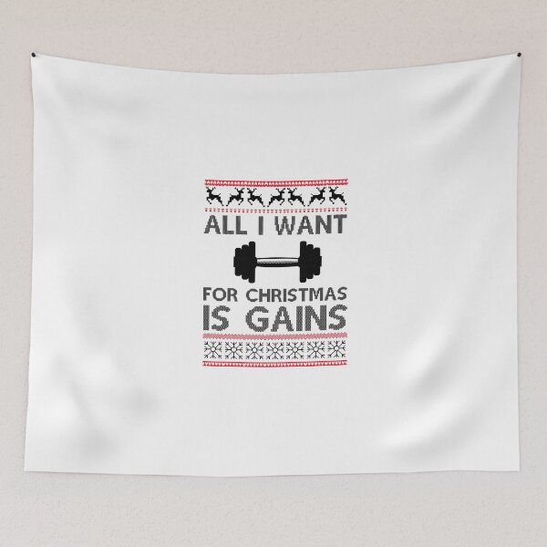 Item preview, All I Want For Christmas Is Gains designed and sold by GoldenDov.