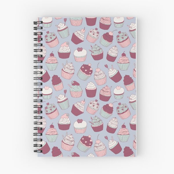 Item preview, cute hand drawn pattern with cupcakes designed and sold by NineHomes.