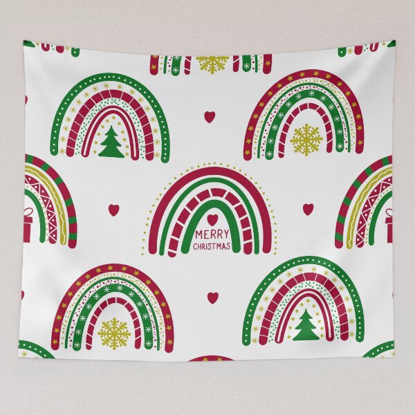 Item preview, Christmas Boho Rainbows pattern designed and sold by LaBelezoka.