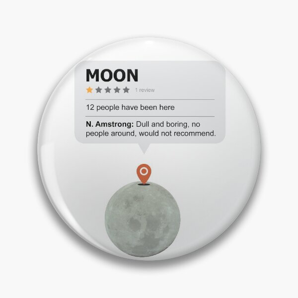 Item preview, Moon Location Funny Review designed and sold by artado.