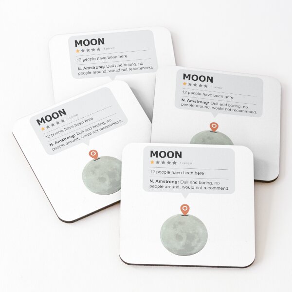 Item preview, Moon Location Funny Review designed and sold by artado.