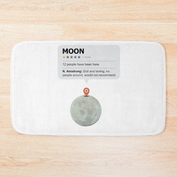 Item preview, Moon Location Funny Review designed and sold by artado.